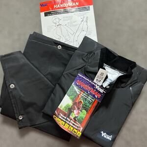 Viking Handyman Rain Suit 3XL Mens Waterproof Windproof PVC Bib Overall Jacket